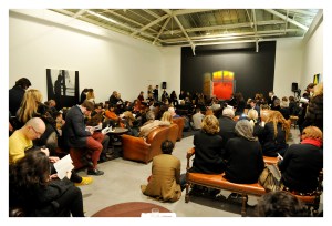 The scene at the poetry reading