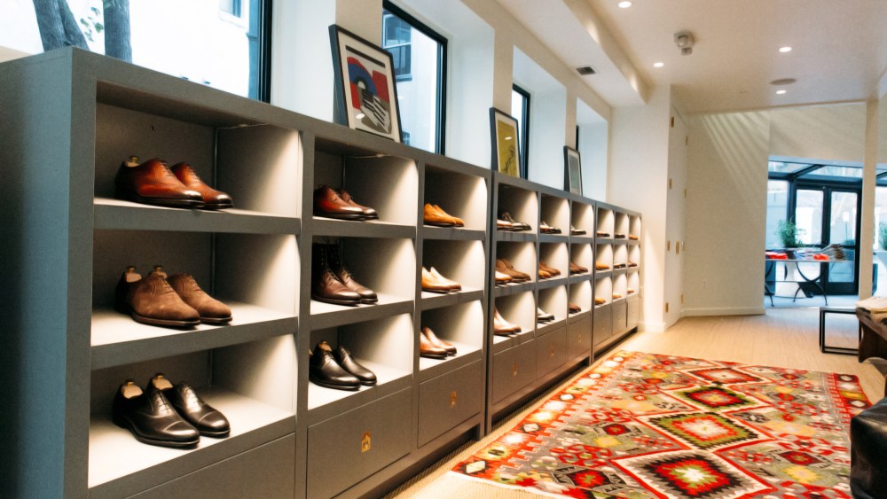 Edward Green shoes at Sid Mashburn's Washington, D.C. store.