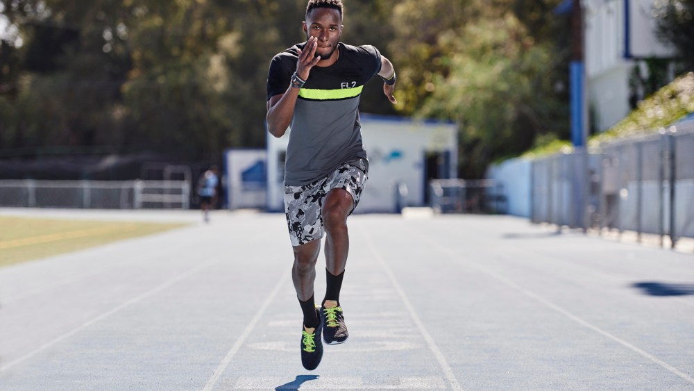 Will Claye in his capsule collection for FL2.