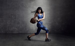 Kylie Jenner wearing the Fierce trainers for Puma