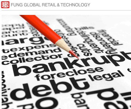 New Fung Group Report Says More Retail Bankruptcies Will End Liquidation than Reorganization