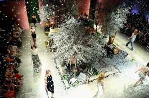 Models on the runway at Alice + Olivia.