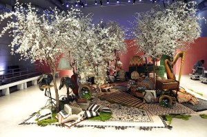Set design at the Alice + Olivia Los Angeles Runway Show.