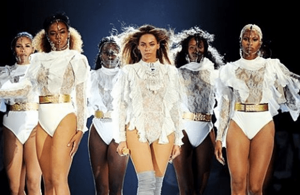 Beyoncé in custom Balmain