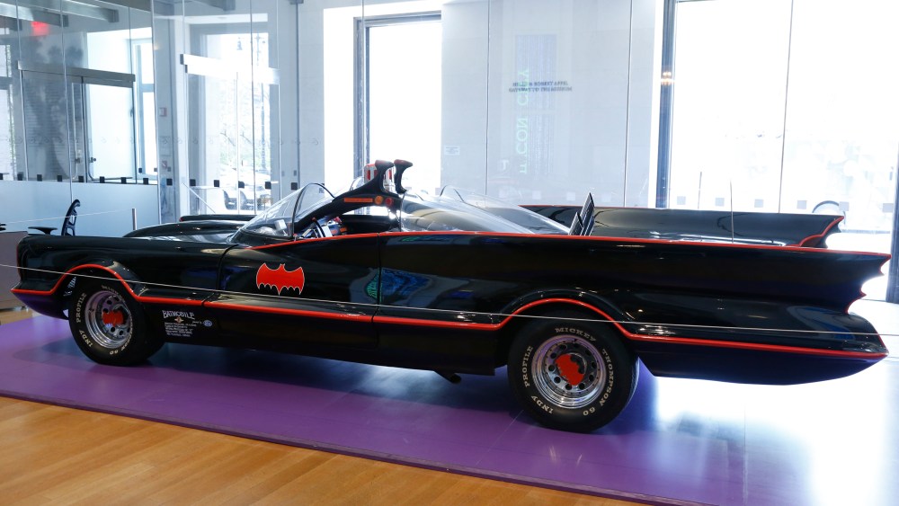 Batmobile No.3 on display at the New York Historical Society.