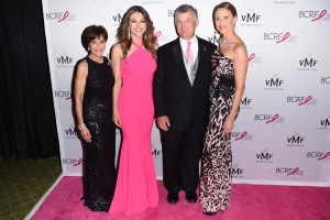 Myra Biblowit, Elizabeth Hurley, William P. Lauder and Kinga Lampert.