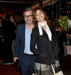 Griffin Dunne and Gina Gershon at "A Bigger Splash" New York Screening