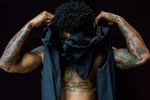 Braxton Miller Preps for NFL Draft in Philipp Plein.
