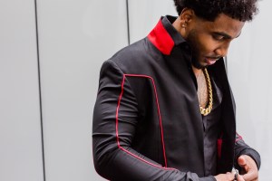 Braxton Miller Preps for NFL Draft in Philipp Plein.