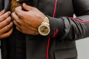 Braxton Miller Preps for NFL Draft in Philipp Plein.