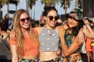 Barely-there clothes and beauty services go hand in hand at Coachella.