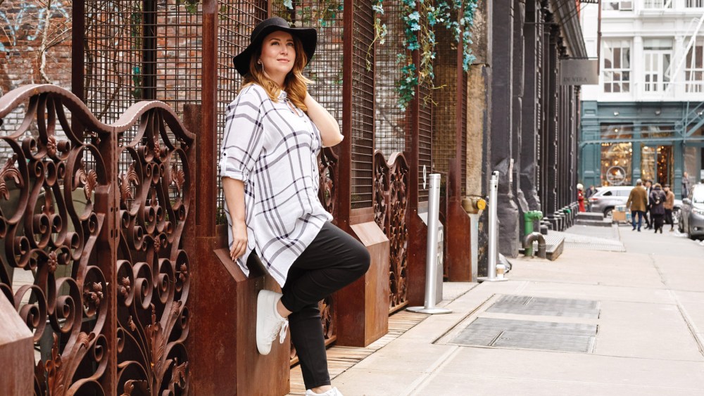 A look from the Diane Gilman x Christopher & Banks collection.