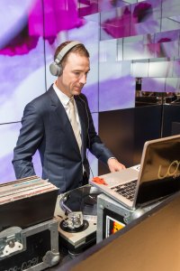 DJ Von at the Dior San Francisco Opening Event