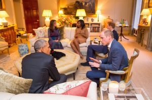 President Barack Obama, the Duke of Cambridge, the Duchess of Cambridge and First Lady Michelle Obama