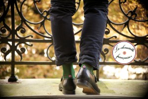 A campaign shot for La Chaussette Française