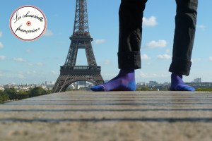 A campaign shot for La Chaussette Française