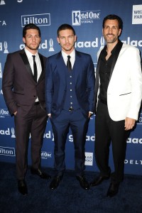 Brent Antonello, Adam Senn and James LaRosa GLAAD Awards 2016