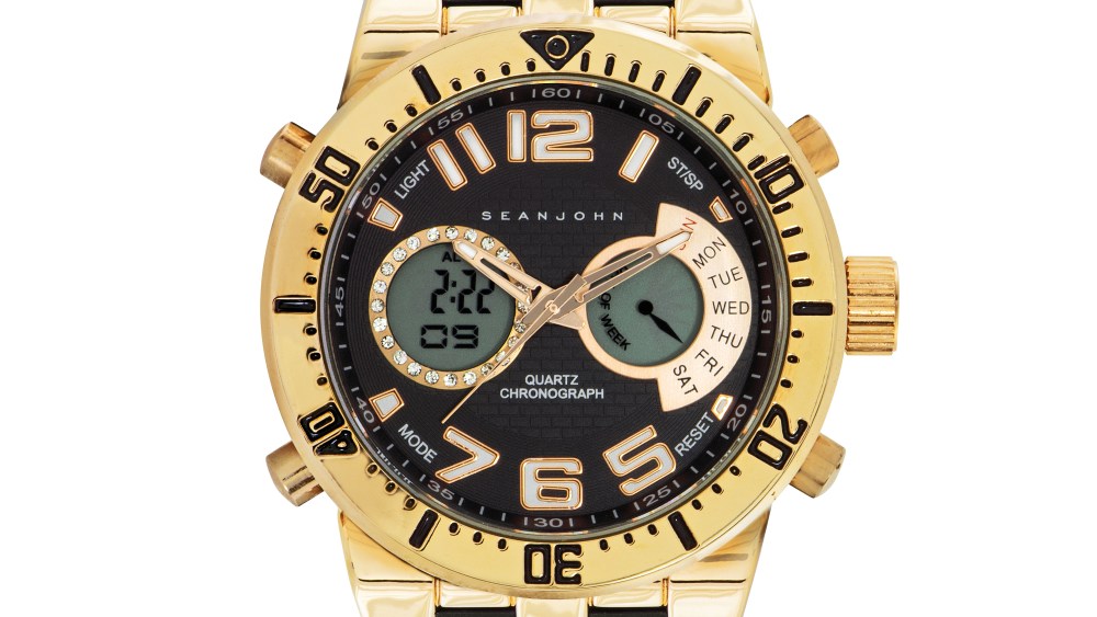 Sean John Analog-Digital Chronograph Watch P. Diddy Combs