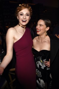 Game of Thrones premiere Sophie Turner in Stella McCartney and Emilia Clarke in Erdem