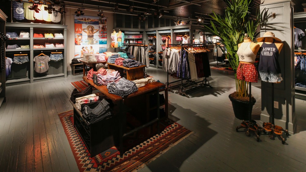 Interior of the Hollister store inside the Garden State Plaza