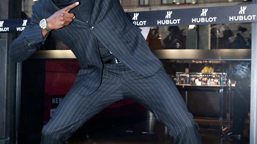 Usain Bolt at Hublot Unveil Fifth Avenue Store