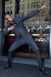 Usain Bolt at Hublot Unveil Fifth Avenue Store