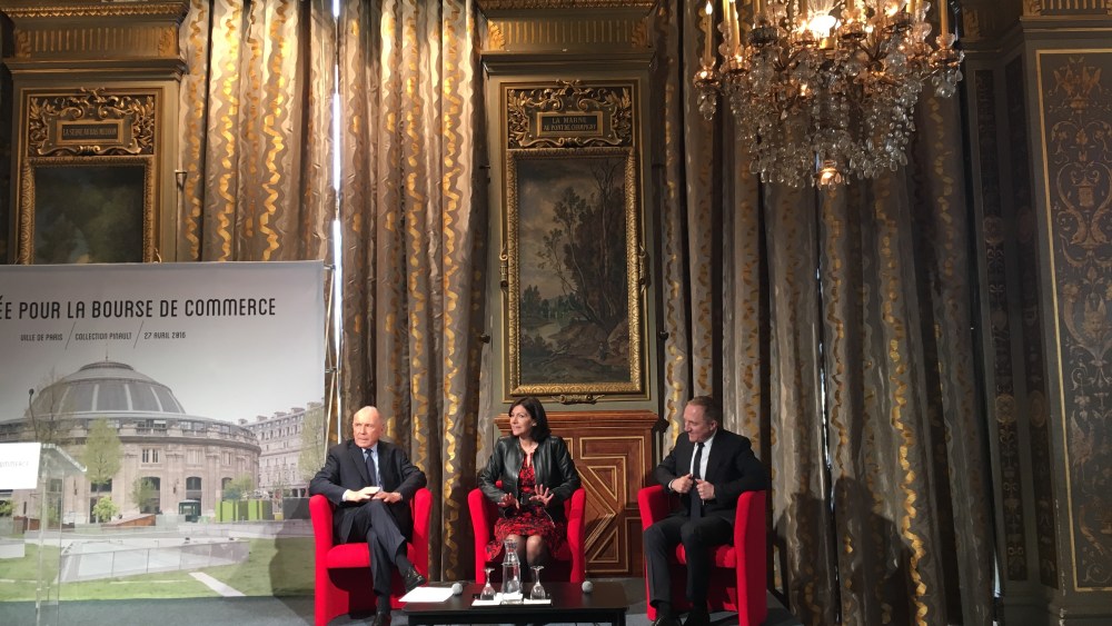 François Pinault, Anne Hidalgo, François-Henri Pinault