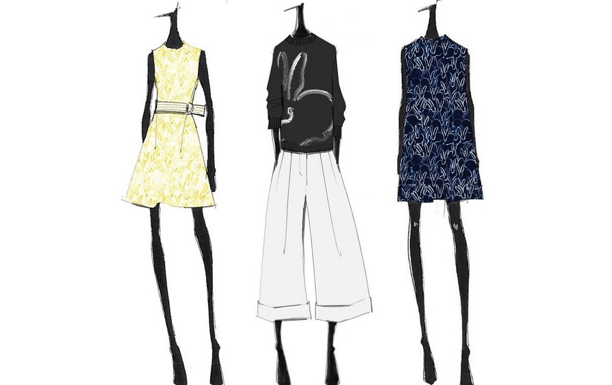 Sketches from Grey Jason Wu posted on Instagram.