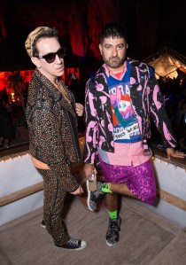 Jeremy Scott and Pablo Olea Coachella 2016 Jeremy Scott party