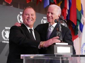 Michael Kors and Joe Biden at the McGovern-Dole Leadership Award Ceremony honoring Michael Kors