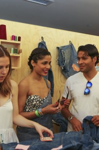 Freida Pinto Coachella 2016 Levi’s Haus Palm Springs Pool Party