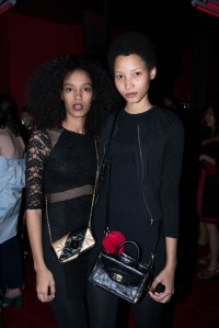 Luisana Gonzalez and Lineisy Montero at the Marc Jacobs Spring Eyewear Collection Release Party, New York, April 19 2016