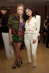 Hailey Baldwin and Kylie Jenner at the Marie Claire Fresh Faces Party