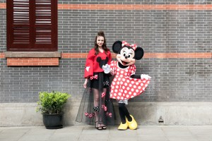 A look by Cindy Soong for the Minnie Mouse inspired collection.