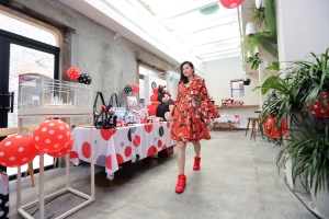 A look by Makin Jan Ma for the Minnie Mouse inspired collection.