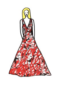 A sketch by Makin Jan Ma for the Minnie Mouse inspired collection.