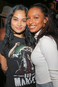 Shanina Shaik and Jasmine Tookes Levi’s and Re/Done Neon Carniva