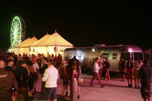 The atmosphere at the event. Levi’s and Re/Done Neon Carniva