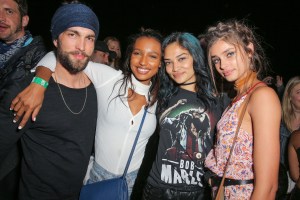 Tobias Sorensen, Jasmine Tookes, Shanina Shaik and Taylor Marie Hill Levi’s and Re/Done Neon Carniva
