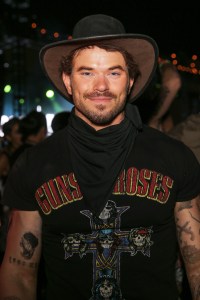 Kellan Lutz Levi’s and Re/Done Neon Carniva