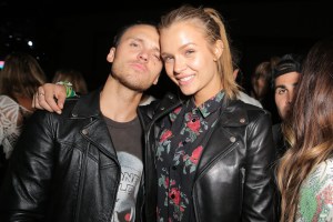 Alexander DeLeon and Josephine Skriver Levi’s and Re/Done Neon Carniva