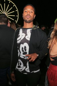 Michael B. Jordan Levi’s and Re/Done Neon Carniva