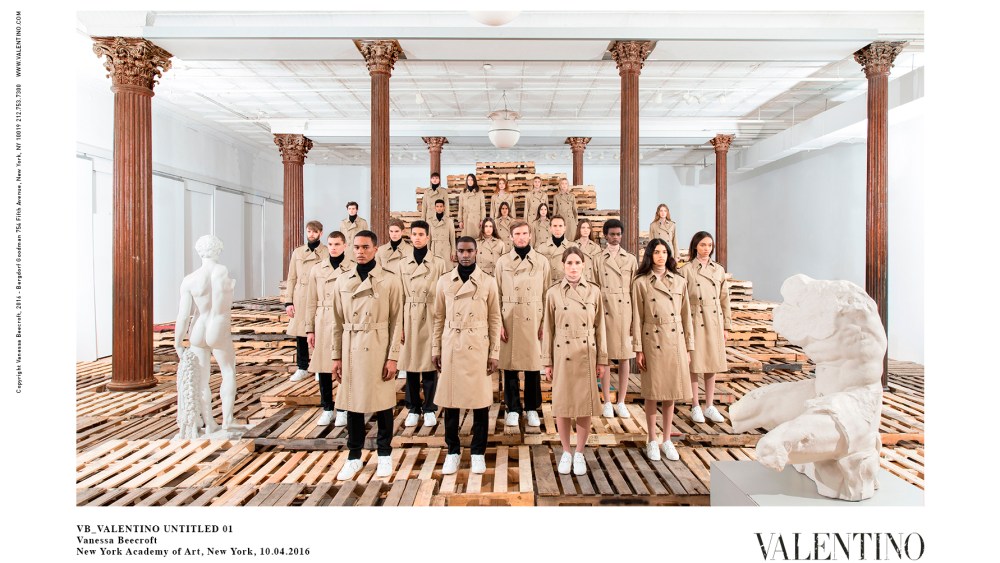 Valentino Teams With Vanessa Beecroft on 'Rockstud Untitled'