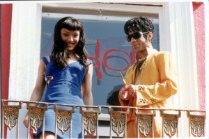 Prince opening his new shop In Camden with Mayte Garcia.