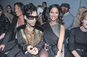 Prince and Bria Valente at Yves Saint Laurent RTW Spring 2010 show, 2009.