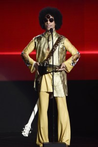 Prince performing at the American Music Awards, November 22nd, 2015.