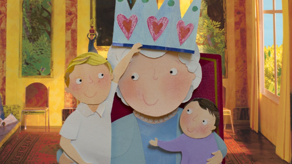 'The Birthday Crown' Queen Elizabeth Prince George Princess Charlotte