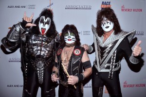 Gene Simmons, Eric Singer and Tommy Thayer of KISS 23rd Annual Race To Erase MS Gala