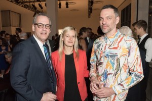 Marty Eisenberg, Lauren Cornell and Frank Benson DKNY x New Museum Spring Gala