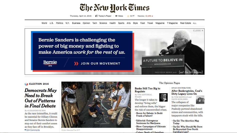 The New York Times Looks to Visual Journalism for Growth